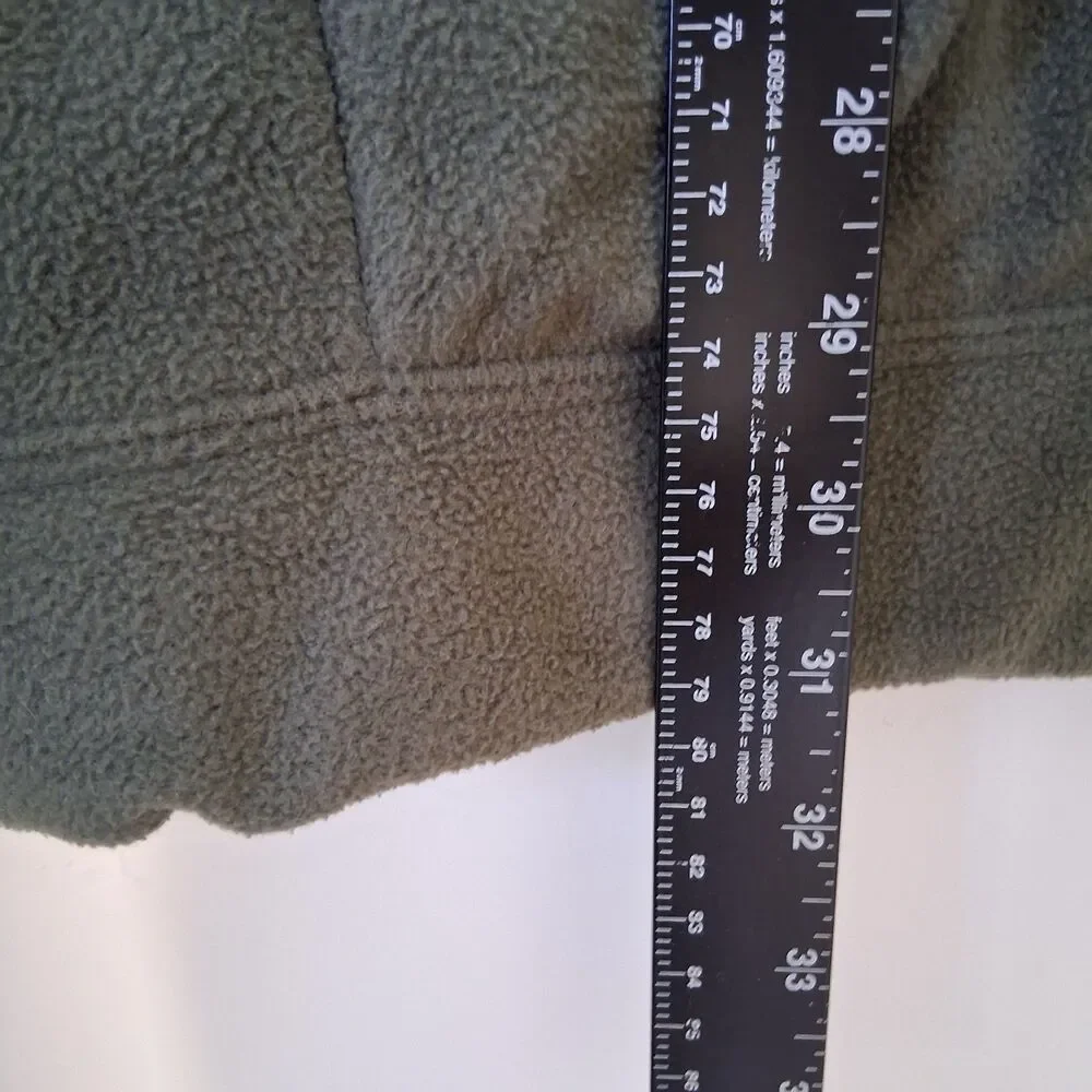 Nautica Men’s Fleece Pullover 1/4 Zipper Olive Green Navy Blue size XXL